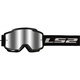 LS2 Charger Motocross Brille, schwarz für Männer