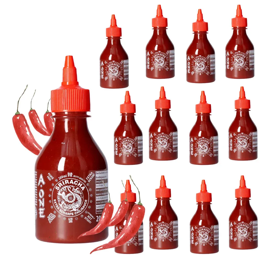 A-ONE Sriracha Sauce Super Hot 12 x 200ml