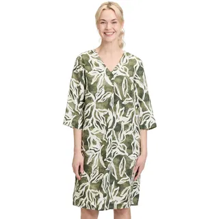 Cartoon Sommerkleid mit Muster in Cream/Green | Gr.: 44