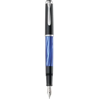 Pelikan Classic 205 Kolbenfüller blau-marmoriert F (fein)