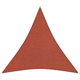 sunprotect 83215 Professional Sonnensegel, 5 x 5 x 5 m, Dreieck, wind- & wasserdurchlässig, rot