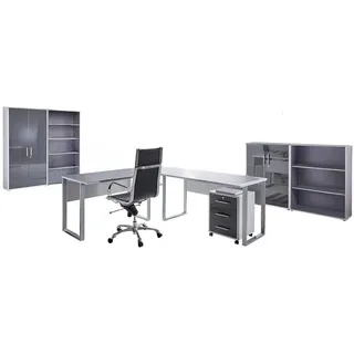BMG-Möbel Büro Office Edition Set 1, Grau