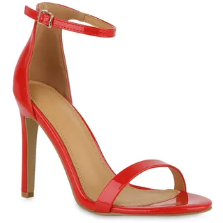 VAN HILL Damen High Heels in Rot Lack