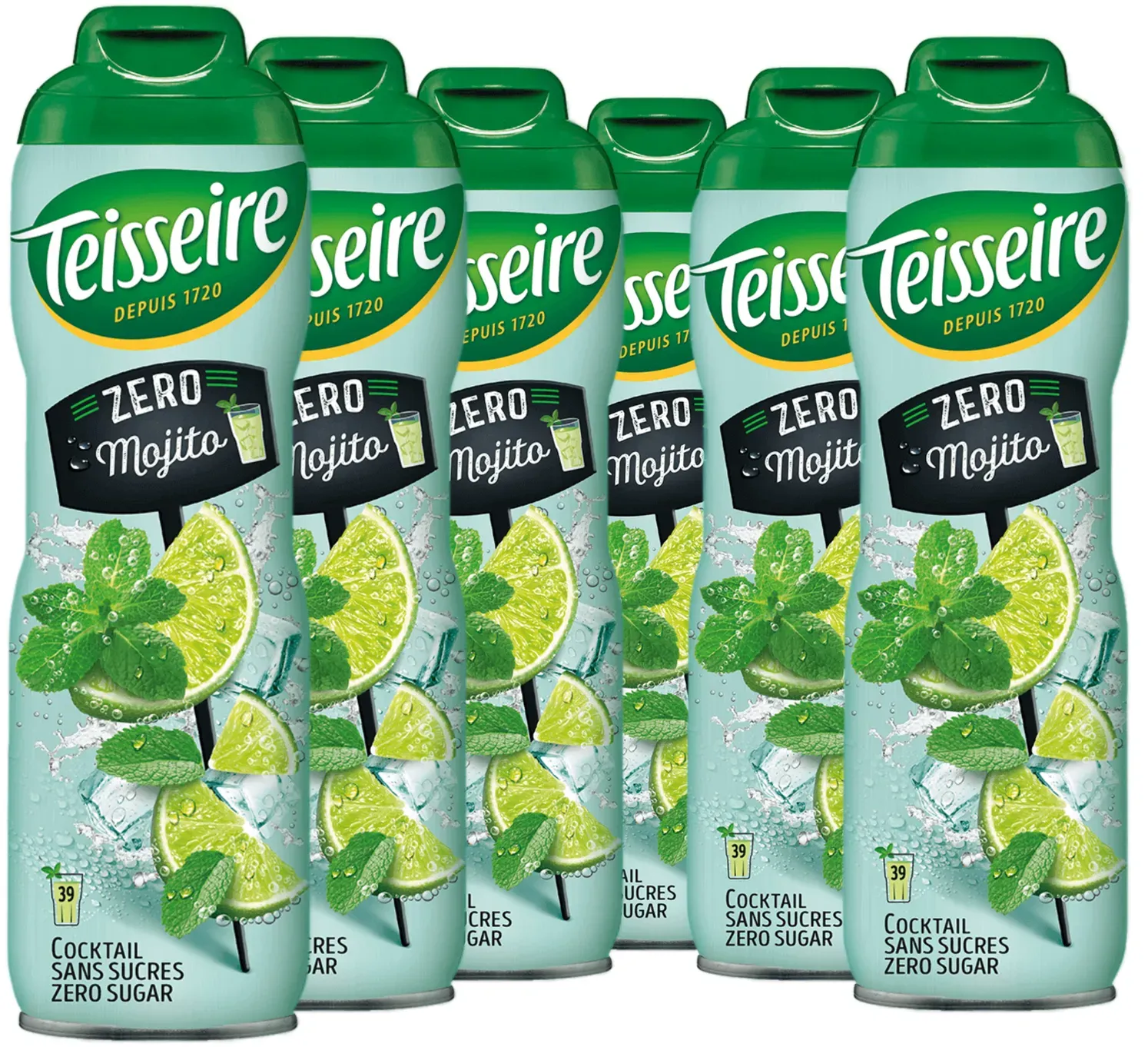 6 × Teisseire Cocktail Zero Sirup Mojito 600ml