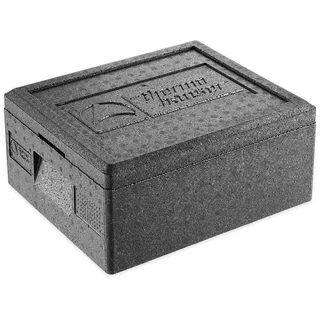 Thermohauser EPP-Thermobox GN 1/2 inklusive Deckel 10 Liter Volumen - 39 x 33 x 18 cm, Schwarz