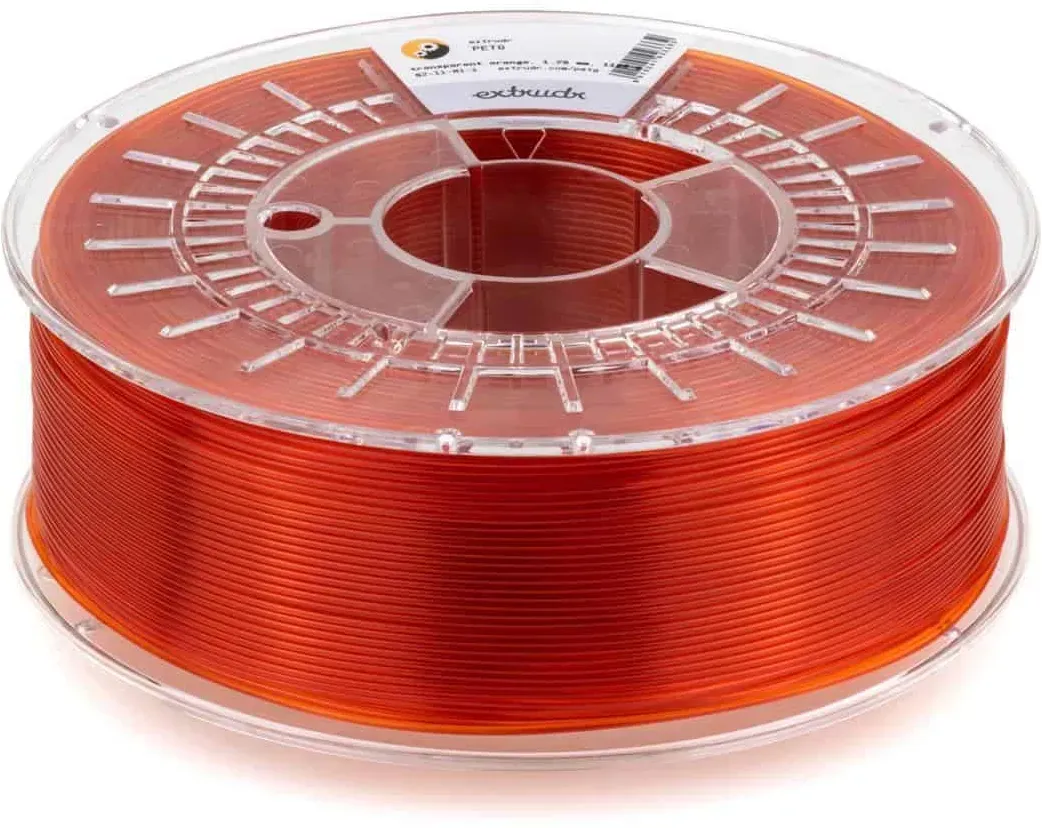 Extrudr PETG - transparent-orange, 1100g, 1,75mm