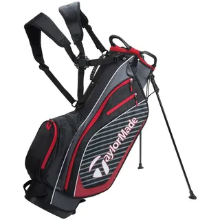 TaylorMade Pro Stand 6.0 Golf Bag, Schwarz/ Rot