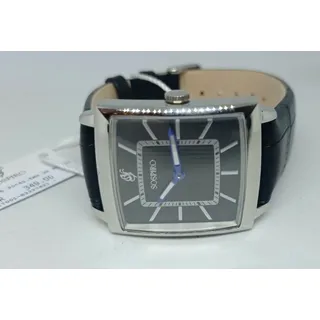 Herrenuhr SOSPIRO Etui Rechteckig 35x30mm, Italian Design Lederband