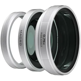 Freewell Fuji X100VI/X100V 2-in-2 Wide Angle & Macro Lens Black,