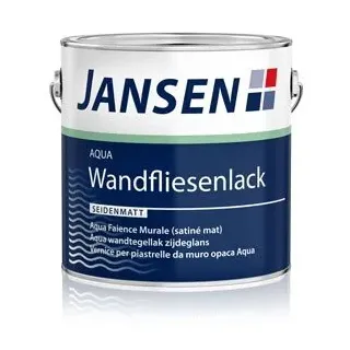 Jansen Aqua Wandfliesenlack seidenmatt 0,75 l weiß