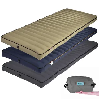 Human Comfort Luft Bett Chatou Isomatte Kasten Matratze Gäste 100% Baumwolle blau