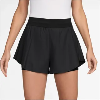 Nike Court Ace Advantage Dri-FIT High-Waist Tennisshorts Damen 010 - black/black S