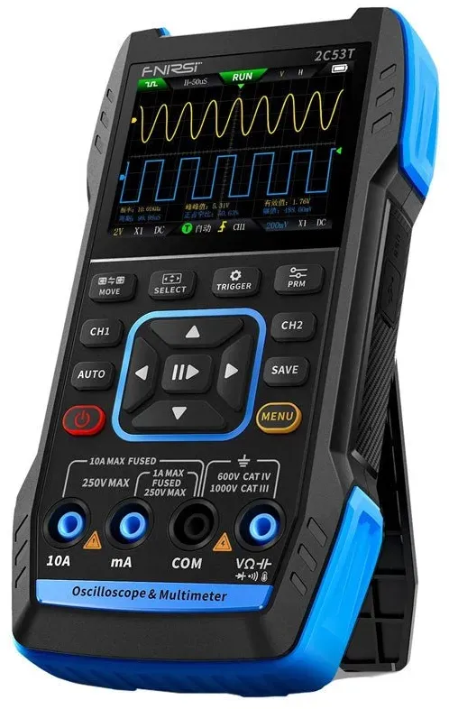 FNIRSI 2C53T (3-in-1) 2-Kanal Oszilloskop (50 MHz) + Multimeter + Signalgenerator