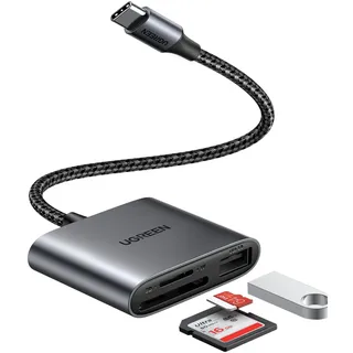 UGREEN USB-C auf SD/TF + USB 2.0 Memory Card Reader
