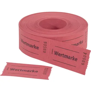 Sigel Gutscheinmarken-Rollen rot,