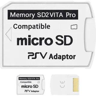 DUEQID SD2Vita 5.0 PSV Micro SD Speicherkartenadapter, Micro SD Adapter kompatibel mit PSV 1000/2000 3.60 HENkaku Enso System