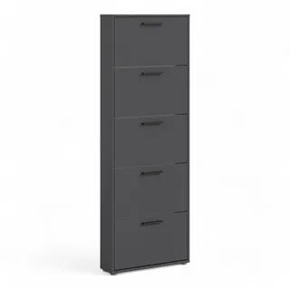 HBZ Carryhome Schuhkipper Anthrazit Kunststoff, 59x169 cm Typenauswahl, stehend, Garderobe, Schuhaufbewahrung, Schuhkipper