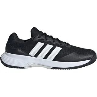 adidas Gamecourt 2 Tennisschuhe - core Black / Cloud White / Silver metallic, - 44