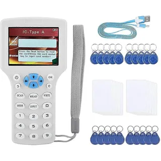 Rfid-kartenleser/brenner: Ic/id Englisch 10-frequenz-rfid-decoder