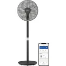 PHILIPS CX3550/01 Air+ App, Automatische Rotation 2-in-1 Standventilator und Tischventilator Schwarz/Silber (48 Watt)