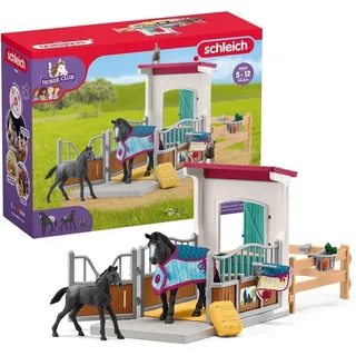 Schleich Horse Club 42611 - Pferdebox mit Stute und Fohlen