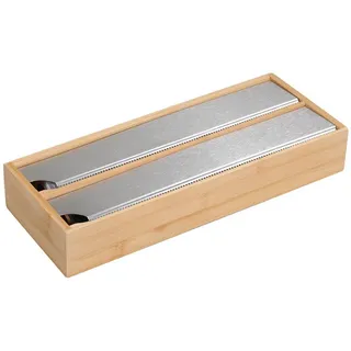 KESPER® Folienspender Folienabroller mit Metall-Abrisskante Folientrenner braun