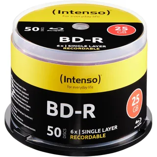 Intenso BD-R 25GB 6x Speed, Cakebox