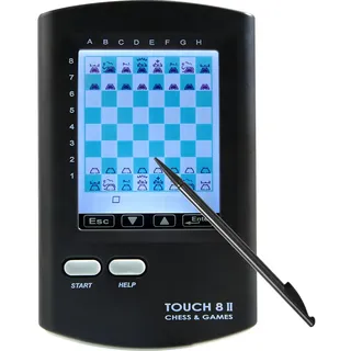CNSENIOR Elektronisches Schachbrett, tragbar, 8-in-1-Touchscreen, Schachcomputer mit KI-Training, 7,4 cm HD-Display, tragbares Reise-Schachspiel für Kinder und Erwachsene, über 220 Spiele