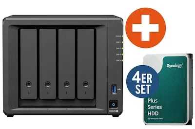 Synology Diskstation DS925+ NAS System 4-Bay 64 TB inkl. 4x 16 TB Synology HDD HAT3310-16T