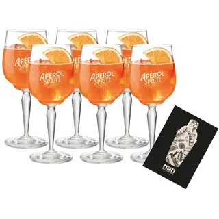 Aperol Spritz Glas 6er Set Gläser neu - 6x Weingläser / Ballonglas