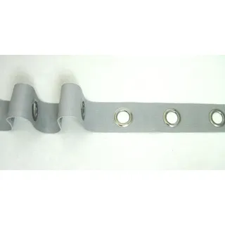 Gardinen Ösenband - zum annähen, Gardinenband, Gardinenzubehör (60 mm, grau) - 2 Meter