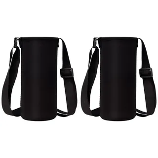 Flaschen Wasserflasche Thermo-Hülle,Flaschen Thermo-Hülle Taschen,Wasserflaschenhülle,Trinkflasche Thermohülle,Flaschentasche aus Neopren,Thermohülle Isolierhülle,Verstellbarem Schultergurt,1L,2 Stück