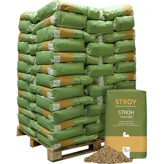 STROY Strohgranulat Einstreu 15kg x 65 Sack 975kg Palette
