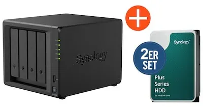 Synology DS425+ NAS System 4-Bay 16 TB inkl. 2x 8 TB Synology HDD HAT3320-8T