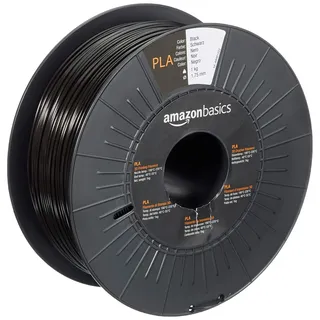Amazon Basics 3D-Drucker-Filament aus PLA-Kunststoff, 1.75 mm, Schwarz, 1 Spool