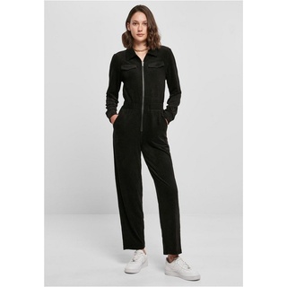 URBAN CLASSICS Ladies Velvet Rib Boiler Suit in Schwarz, M