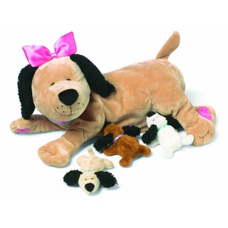 Manhattan Toy 106690 Toy Nursing Nana Dog, der weiches Plüschtier-Spielzeug ernährt, 25.4cm