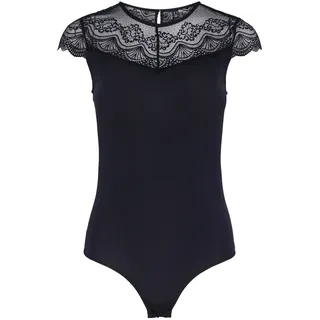 Pieces Body »PCSINNA SS BODYSTOCKING NOOS«, schwarz