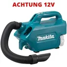Makita Handstaubsauger CL121DZX, 12 V Akku, kabellos, mit Beutel, Laufzeit 25 Min.