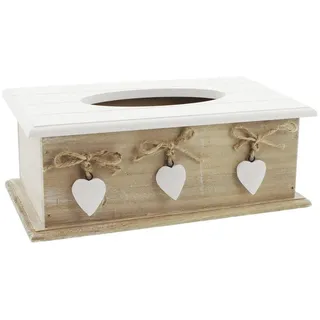 Frank Flechtwaren Tissuebox "White Heart"