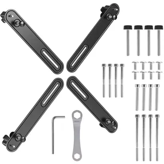 Maclean Brackets Maclean Universal Adapter für 13“- 32“ Zoll Bildschirme ohne VESA-Bohrungen bis 10kg | Passende Halterungen mit VESA-Standard 75x75 mm und 100x100 mm | Monitor-Adapter-Set MC-990