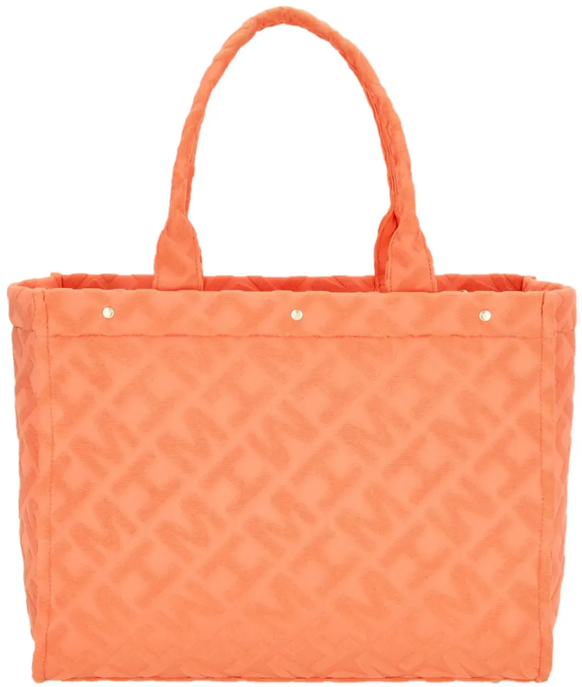 HEY MARLY Shopper Terry Pattern Tote Bag orange
