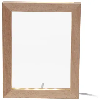 DOITOOL Leuchtendes Fotorahmen-nachtlicht Led-bilderrahmen Foto-nachtlampe Geführter Bilderrahmen Led-anzeigerahmen Bilderrahmen Mit Led-beleuchtung 3d Fotorahmen Tischgestell für die Bürodekoration