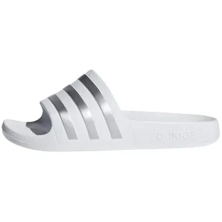 adidas Aqua Adilette Kids Cloud White / Silver Metallic / Cloud White 36    