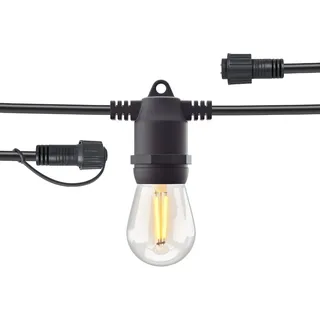 Hombli HBEW-0105, 10 Lampen, Warmweiß, 2700 K, Draußen, Schwarz, 12 V