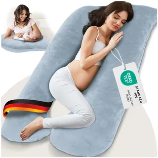 ELONEO Multifunktions-Körperkissen, Hellblau