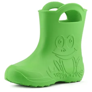 Ladeheid Eva Kinder Jungen Mädchen Regenschuhe LA-CA-01 (Grün, 24/25 EU) - Grün - 24,5