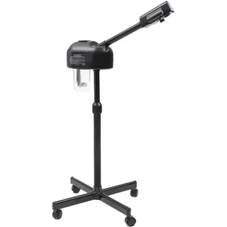 Gesichtssauna Vapozon Gesichtsdampfer Kosmetikstudio Verdampfer Vapozon Salon Ozone Bedampfer Dampfgerät LCD Bedienfeld 750W Schwarz Höhe Verstellbar