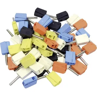 WAGO Bananenstecker Stecker, gerade Stift-Ø: 4 mm Schwarz, Gelb, Blau, Weiß, Orange
