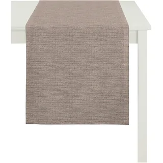 APELT Tischläufer APELT "Avalon, Uni-Basic", rosa (rosé), B:46cm L:135cm, Polyester, Tischdecken